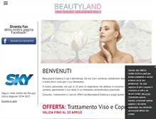 Tablet Screenshot of beautylandcentroestetico.com